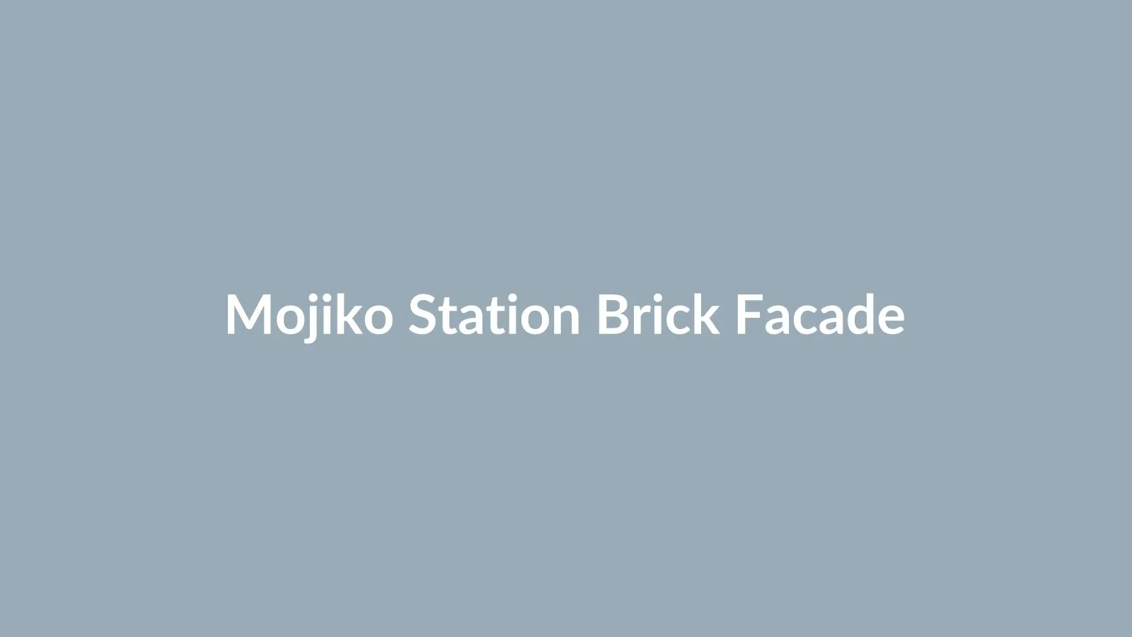 The brick facade of Mojiko Station, Japan's only Western-style station designated an Important Cultural Property